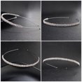 thumbnail image 4 of 1pc Simple Strass Cheveux Bande Bande Coiffure pour les Femmes (Argent), 4 of 5