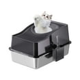 thumbnail image 1 of EDTara Stainless Steel Litter Box with Lid, Enclosed Cat Litter Box with Mat & Scoop, Extra Large High Sided, Easy Clean, Detachable, 1 of 7