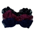 thumbnail image 3 of Trío de Brasier Adda Lingerie  Modelo Michelle, Brasier con encaje y mesh, colores surtidos, 3 of 3