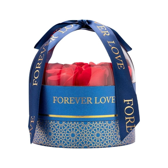 9 Roses Cylinder Jewelry Gift Box Rose Ring Box Jewelry Artificial Preserved 9 Roses Flower Gift Women Girlfriend Wife Mom Grandma Valentines Mothers Day Anniversary Birthday Romantic Gifts