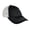 Black/White, variant on District Adult Unisex Regular Plain/Mesh Cap Black/White One Size Fits All