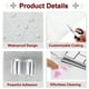 thumbnail image 3 of Uxcell 10Pcs Azulejos de Mármol Autoadhesivos, Paneles de Pared Impermeables para Salpicadero, Azulejos de Ducha Autoadhesivos de 12"x12" para Baño, Diseño Clásico Blanco, 3 of 7