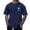 Dark Blue, variant on Men Short Sleeve T-shirts Palm Tree Graphic Crew Neck Shirts for Men Casual Beach Vacation Tee Shirts