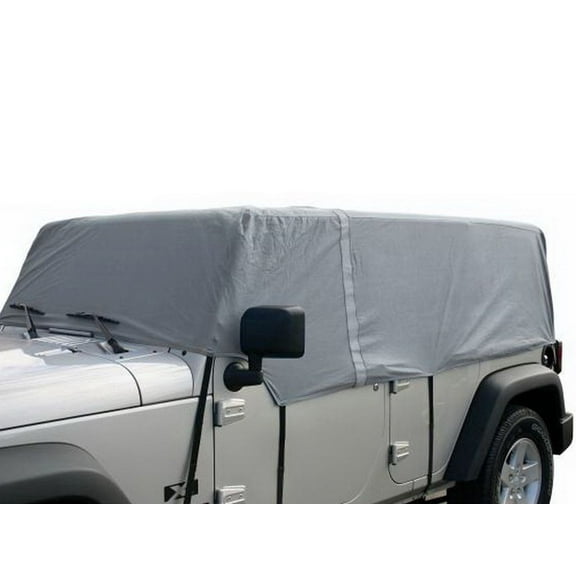 Rampage by RealTruck Cab Covers for Jeep Wrangler JK | 4-Layer, Breathable | 1264 | Compatible with 2007 - 2018 Jeep Wrangler Unlimited 4-Door