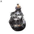 thumbnail image 1 of AMERTEER Display Mold Teahouse Waterfall Lotus Backflow Incense Burner Ceramic Censer Home Decoration, 1 of 7