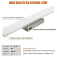 thumbnail image 2 of Facon 16.5Inch 12V LED RV Vanity Lights Fixtures with On&Off Switch, RV Wall Sconces Bathroom Mirror Light with Acrylic Lens, 12Volts DC for RV, Campe, 2 of 6