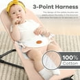 thumbnail image 6 of Baby Bouncer 2-in-1 Convenient Design, Adjustable 3-Point Harness, Rocking or Stationary, for 0-18 Months - Oatmeal, 6 of 6