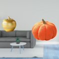 thumbnail image 2 of Escultura de fruta de almohada de calabaza de Halloween, decoración de estatuilla de resina, estatua, escultura, adorno, material suave, adecuado para, 2 of 8