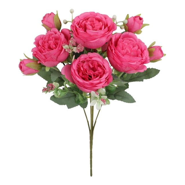 Arreglo floral de peonías DIY Peonías y verde para la decoración casera elegante