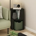 thumbnail image 2 of Furinno ECON Corner Shelf, 4-Tier Corner Book Shelf, Storage Shelves, Display Rack, Bookshelf, for Organization and Storage, Living Room, Home Office, Dark Espresso, 2 of 2