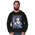 thumbnail image 3 of The Smurfs Cool Kanji Trust No One Men Big & Tall Sweatshirt Brisco Brands 2X, 3 of 5