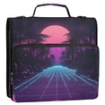 thumbnail image 5 of FORMRS Zipper Binder with Shoulder Strap 2-inch Ring 500 Sheet Capacity File Bag, Night Neon Road, 5 of 5