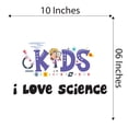 thumbnail image 4 of I Love Science Dream Make It Stem Science Technology Engineering Math Lab Study Experiments Atoms Microscope Scienctist Algebra Geometry Holiday Decorating Wall Decal Sticker - Size: 10 In X 6 In, 4 of 5