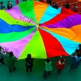 thumbnail image 4 of Kids Play Parachute Cooperative Early Learning Rainbow Parachute Toy Tent Game, 4 of 10
