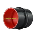 thumbnail image 3 of Ucreative Manguera de acoplador de joroba recta reforzada de 4 capas de silicona negra de 4 longitudes (30 (76 mm)), 3 of 4