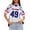 Dark Purple, variant on Women's Loose Fit Short Sleeve Mesh Football Jersey V-Neck Graphic Top Tee, Casual Sporty Apparel for Daily Wear, Comfortable and Lightweight with Trendy Patterns ,Green M