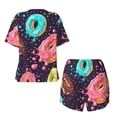 thumbnail image 5 of Lsque Donuts1 Women's Short-Sleeved Pajama Set - 2 Piece Soft and Lightweight Sleepwear Set-Medium, 5 of 9