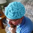 thumbnail image 5 of Unisex Handmade Knitted Brain Beanie Cap Halloween Hat, 5 of 5