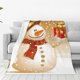 thumbnail image 1 of Balery Christmas Snowman Gift Manta de Felpa Suave y Acogedora – Cobija de Franela Aterciopelada para Cama, Lavable y Cálida para Sofá, Mascotas, Transpirable-80"x60", 1 of 7