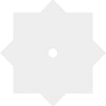 thumbnail image 4 of 12"OD x 1"ID x 6 1/2"C x 1"P Axel Architectural Grade PVC Contemporary Ceiling Medallion, 4 of 11