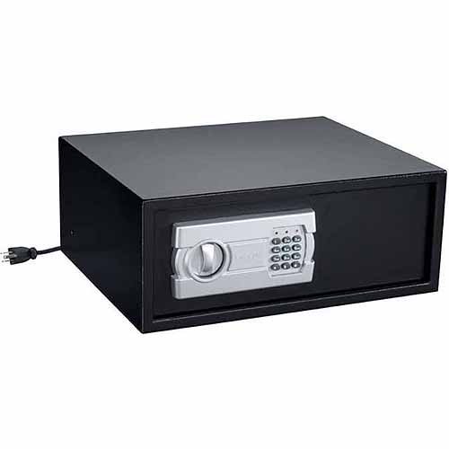 StackOn ExtraWide Personal Safe with Electronic Lock and Socket
