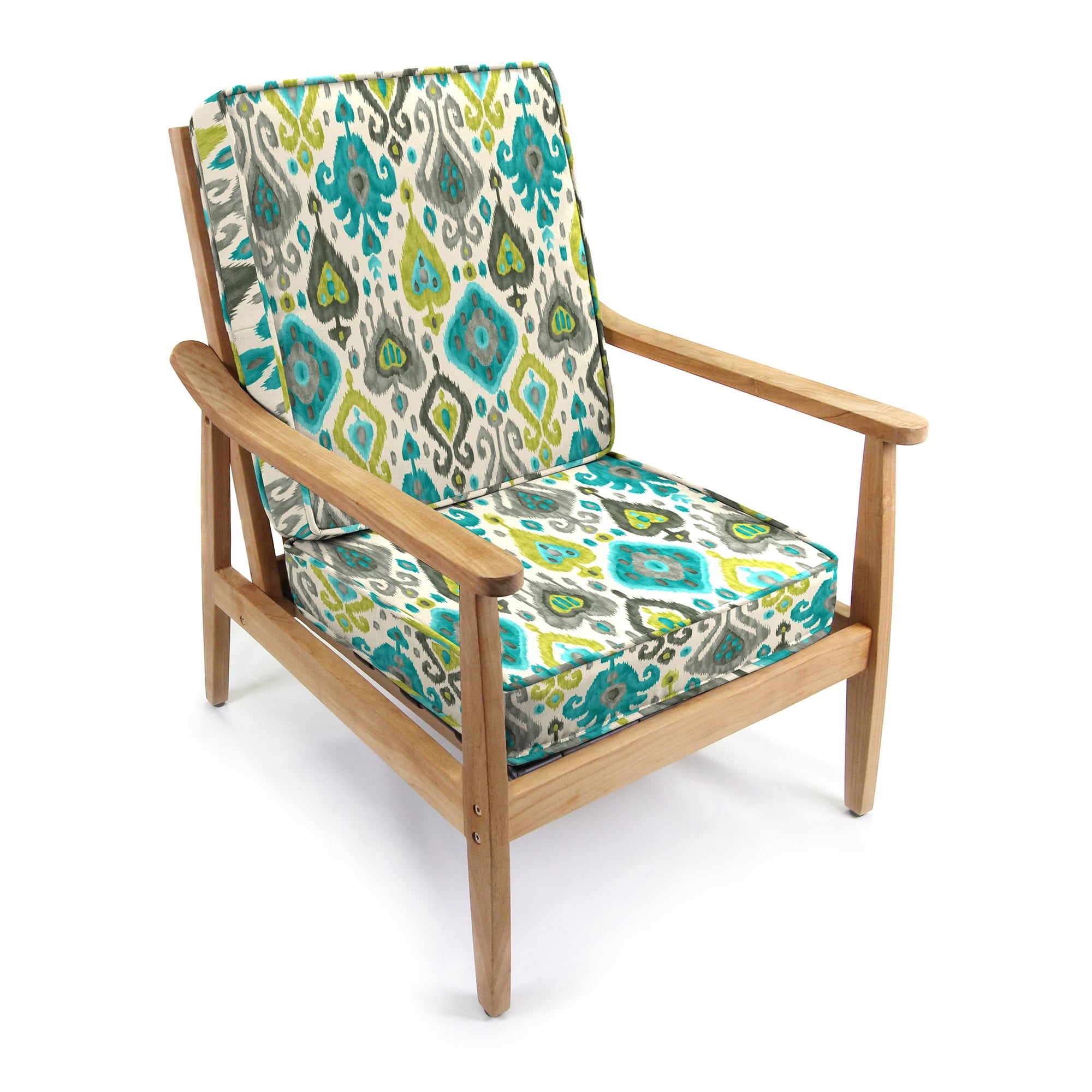 Jordan Manufacturing 45"&nbsp;x 22"&nbsp;Rectangular Outdoor Deep Seat Chair Cushion Set with Ties and Welt
