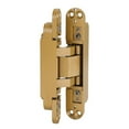 thumbnail image 2 of Bisagras de puerta Ángulo de apertura ajustable de 180 grados Bisagra de puerta plegable 3D con tornillos de llave hexagonal para puerta de madera 40 kg Oro, 2 of 10