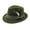 Army Green, variant on KMYY Men Fedora Hat Feather And Bow Decor Vintage Short Brim Felt Hat Women Panama Hat 1920s Floppy Hat for All-Day Wear