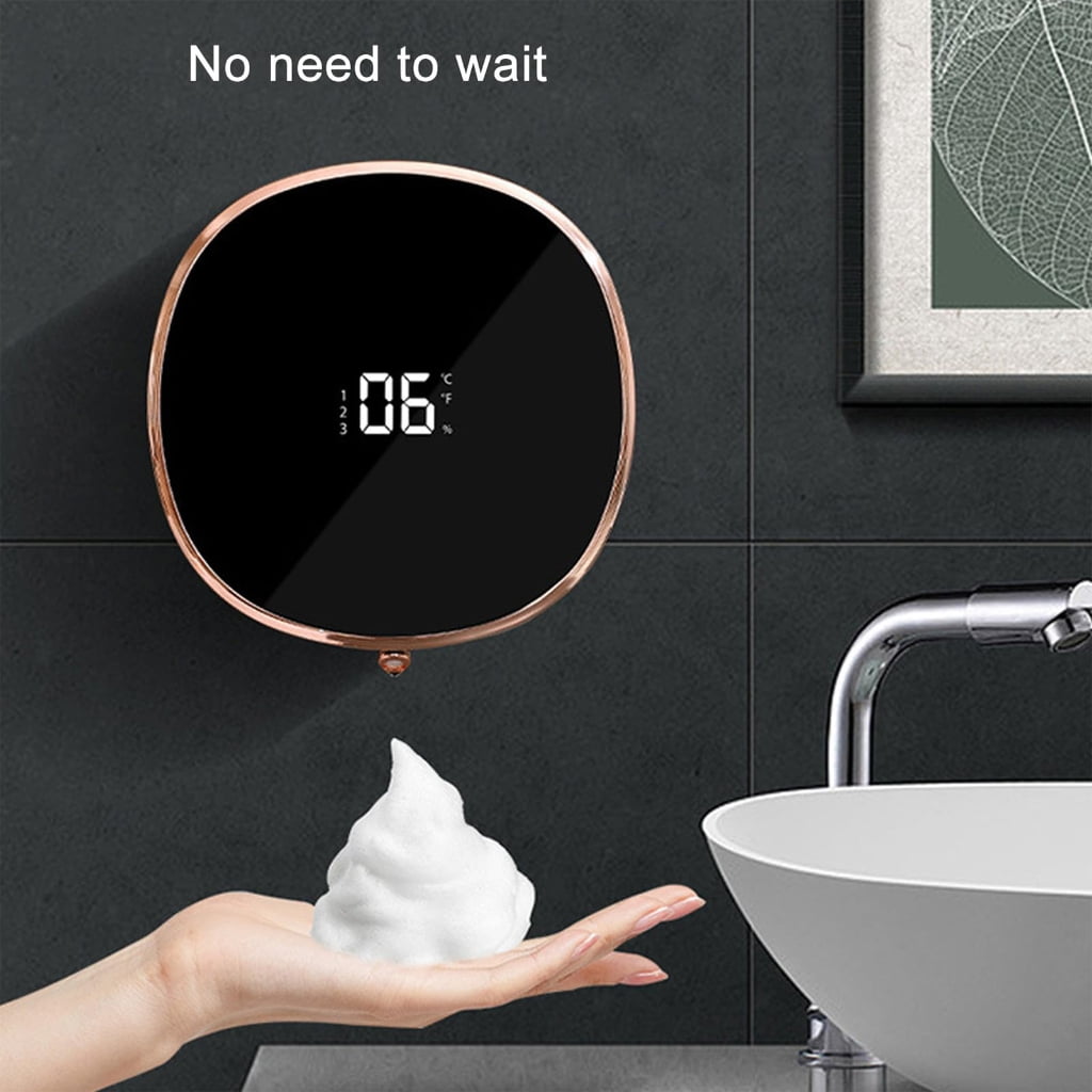 Small Sensors Activated Soap Dispenser Wall Mount USB Rechargeable for Bathroom