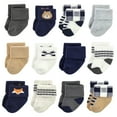 thumbnail image 2 of Hudson Baby Cotton Rich Baby Terry Socks 24-Pack, Blue Forest, 0-6 Months, 2 of 3