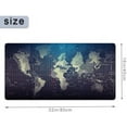 thumbnail image 2 of Large Mouse Pad 31.4 x 15.7inches 3mm XXL Extended Gaming Mouse Pad Mat with Non-Slip Base Stitched Mousepad for Computer,Office,Keyboard and Laptop-World map，Waterproof Desk Mat, 2 of 6