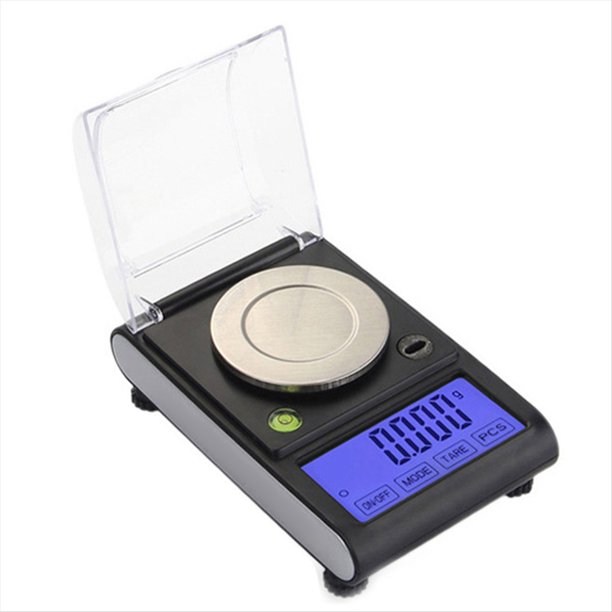 Báscula Electrónica Digital de Precisión de 0,001 G, 50 G X 0,001 G, Pantalla Táctil LCD, USB, para Joyería, con Bandeja para Contar Peso en Laboratorio.