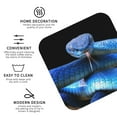 thumbnail image 4 of Balery 6 Pcs Blue Viper Snakeleather Coasters Set, Drink Table Cup Coasters For Living Room Kitchen Coffee Decor, 4 of 9