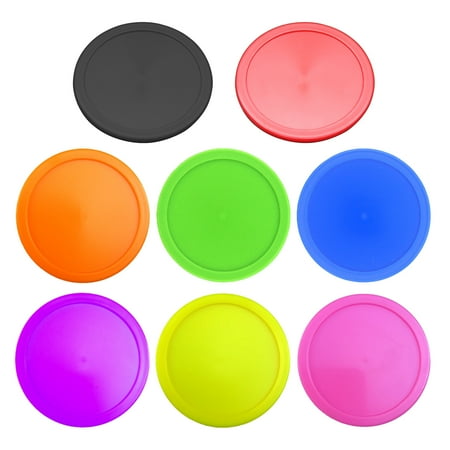 8Pcs Round Hockey Pucks Air Hockey Pucks Replacement Heavy Hockey Tables Pucks for Game Tables Equipment