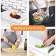 thumbnail image 2 of Clear Acrylic Cutting Board, 40 x 30 cm, with Stop Edge, Heat and Scratch Resistant (Transparent Color), 2 of 5