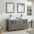 thumbnail image 3 of Vanity Art 60" Double Sink Freestanding Bathroom Vanity Set with Engineered Marble Top and Mirror, 3 of 9