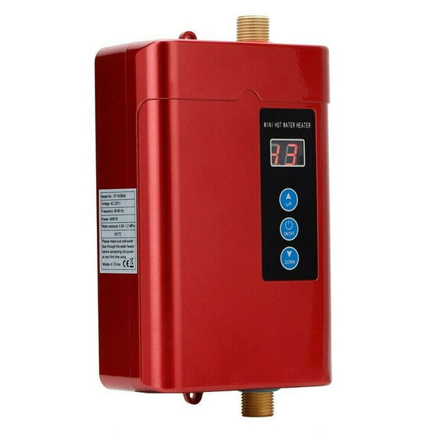 Flkoendmall Electric Tankless Water Heater, 3000W Mini Instant Hot