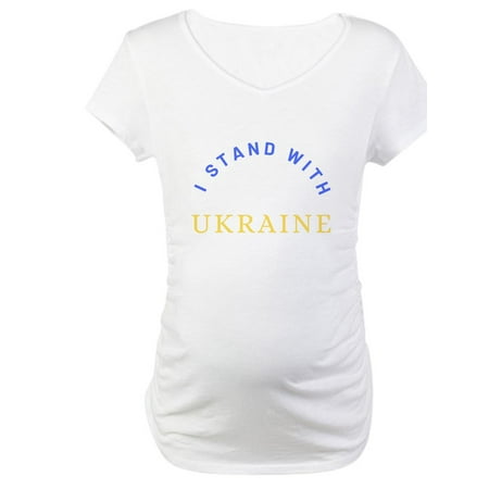 

CafePress - Solidarity With UKRAINE Maternity T Shirt - Cotton Maternity T-shirt Cute & Funny Pregnancy Tee