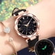 thumbnail image 1 of Reloj de cuarzo para mujer, unisex, con estrellas, punta pequeña, correa esmerilada y escala romana. Reloj de cuarzo., 1 of 5