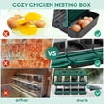 thumbnail image 4 of Bingirl Nesting Boxes 8-Holes Nesting Boxes for Chickens Height-Adjustable with Chicken Perch can accommodate 8 to 32 Chickens and Comes, 4 of 5