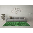 thumbnail image 3 of Ahgly Company Indoor Square Oriental Emerald Green Traditional Area Rugs, 4' Square, 3 of 4