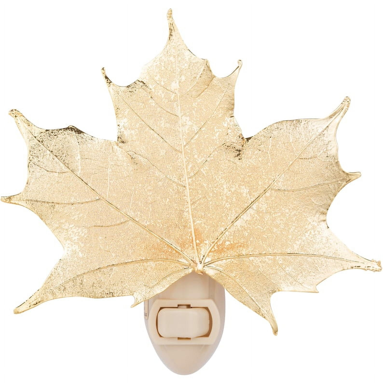 Real Sugar Maple Leaf Night Light - 24K Gold or Copper