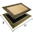 thumbnail image 2 of Stylish Camping RA811WL Reversible LED Illuminated Mat - Classic Regal, Black/Beige, 8' x 11', 2 of 2