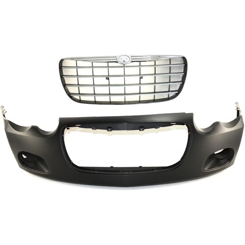 Bumper Kit For 2004-2005 Chrysler Sebring Front 4-Door Sedan 2Pc