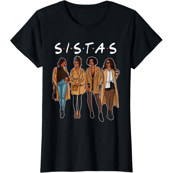 Sistas afro Women together Women birthday T-Shirt