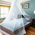 thumbnail image 1 of Mosquitera para cama, dosel para cama King Size, red para cortina colgante, dosel para cama transparente de aro redondo de princesa Queen   JM, 1 of 5