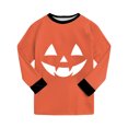 thumbnail image 4 of JUMEYU Kids Halloween Pajamas Girls Boys Pajamas for Toddler Snug Fit Graphics Pajamas Long Sleeve 7T 8T (Watermelon Red,7-8 Years), 4 of 9
