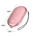 thumbnail image 3 of Amvlyk Rechargeable Hand Warmers- Electric Hand Warmer 2400mAh Reusable Handwarmers- Portable USB Hand Warmer Heater Battery Pocket Warmer- Gifts For Men And Wome, 3 of 8