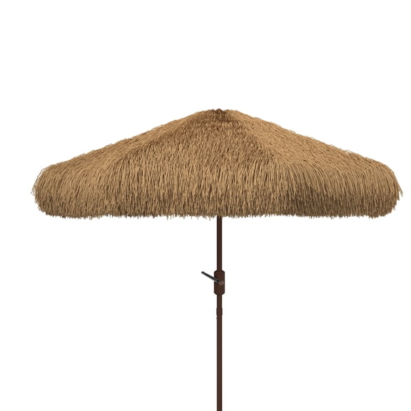 SAFAVIEH Nemery 11' Tiki Round Patio Umbrella