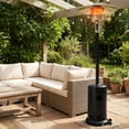 thumbnail image 2 of Gymax 50000 BTU Patio Propane Heater w/ Stainless Steel Burner & Safe Ignition Black, 2 of 10